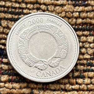 Unbranded Canada 2000 Silver-Colored Commemorative Coin